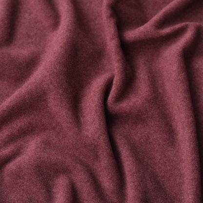 Bio Baumwoll-Fleece | Rotwein