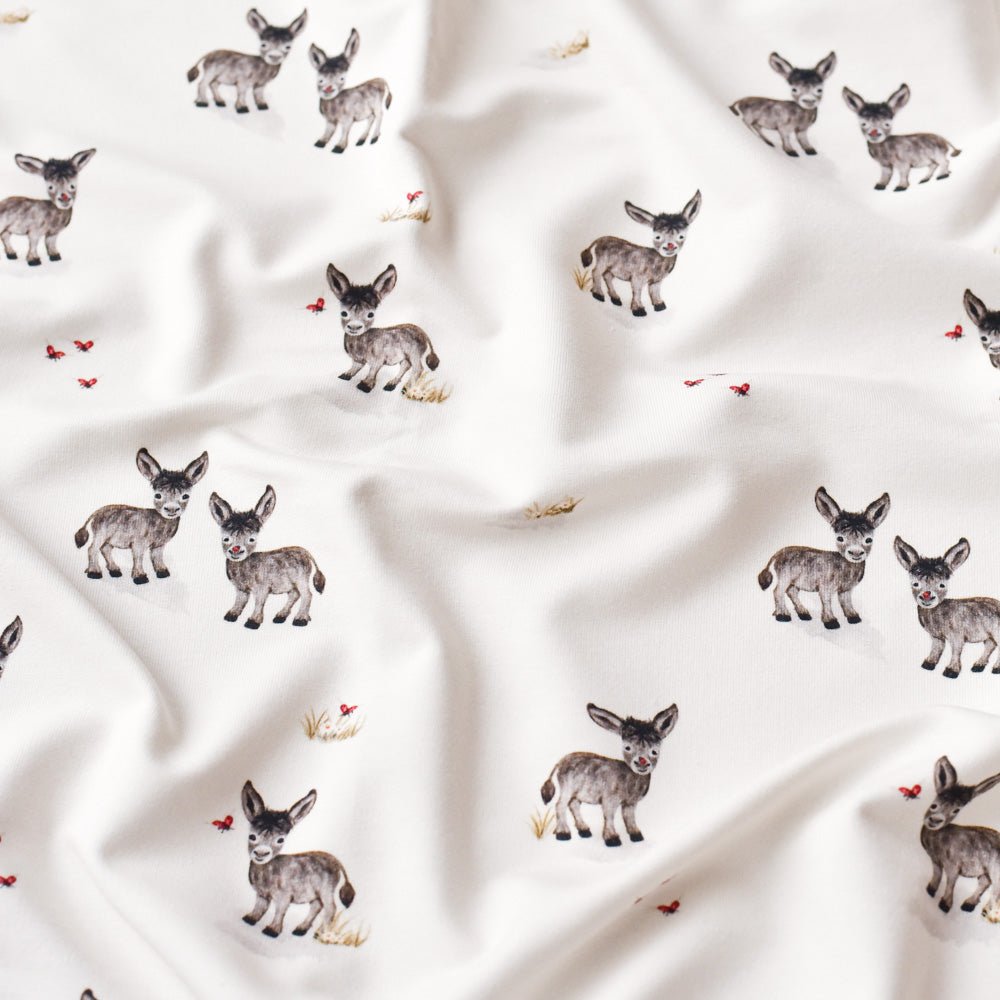 Fridolin der Freundliche hell (Esel) | Jersey & French Terry (BIO)