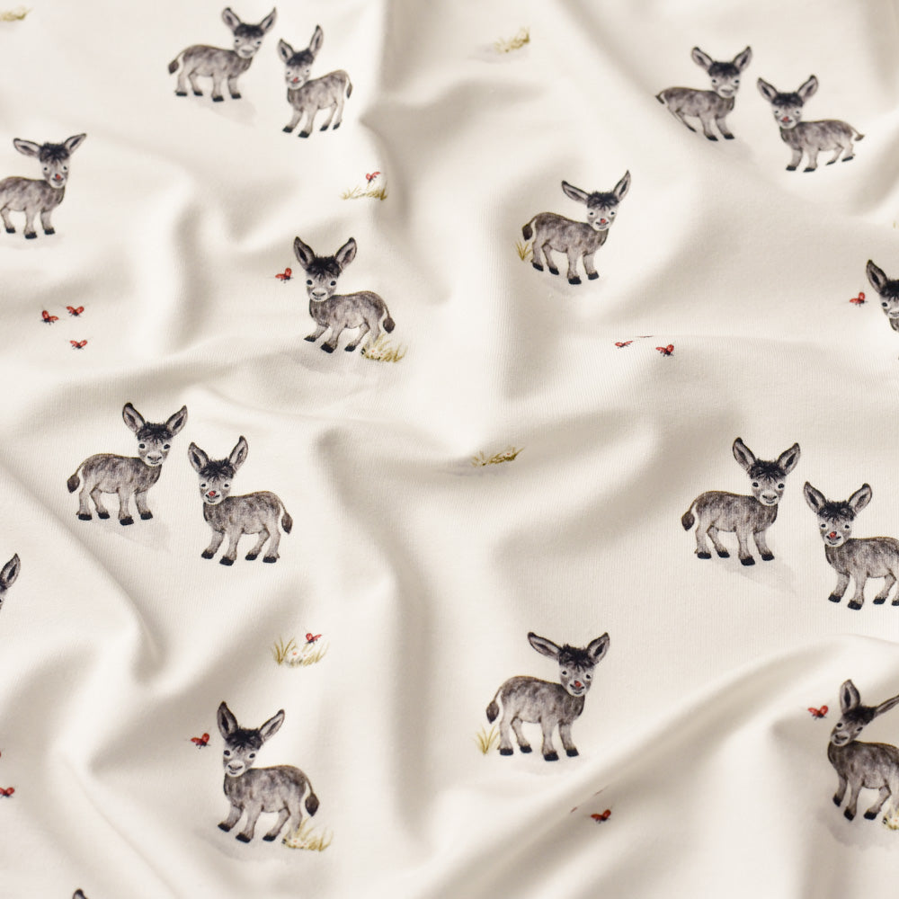 Jersey &amp; French Terry (BIO) | Fridolin der Freundliche hell (Esel)