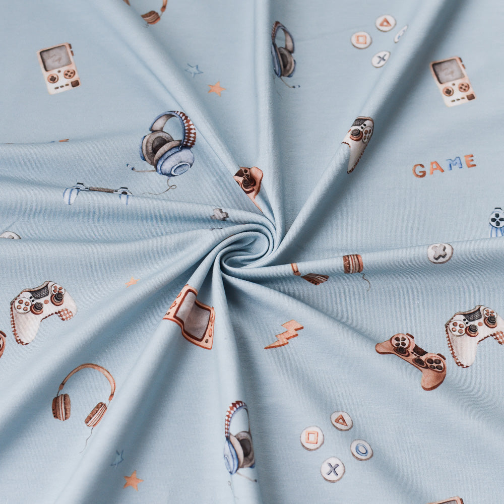 Game on blau | Jersey & French Terry (BIO)