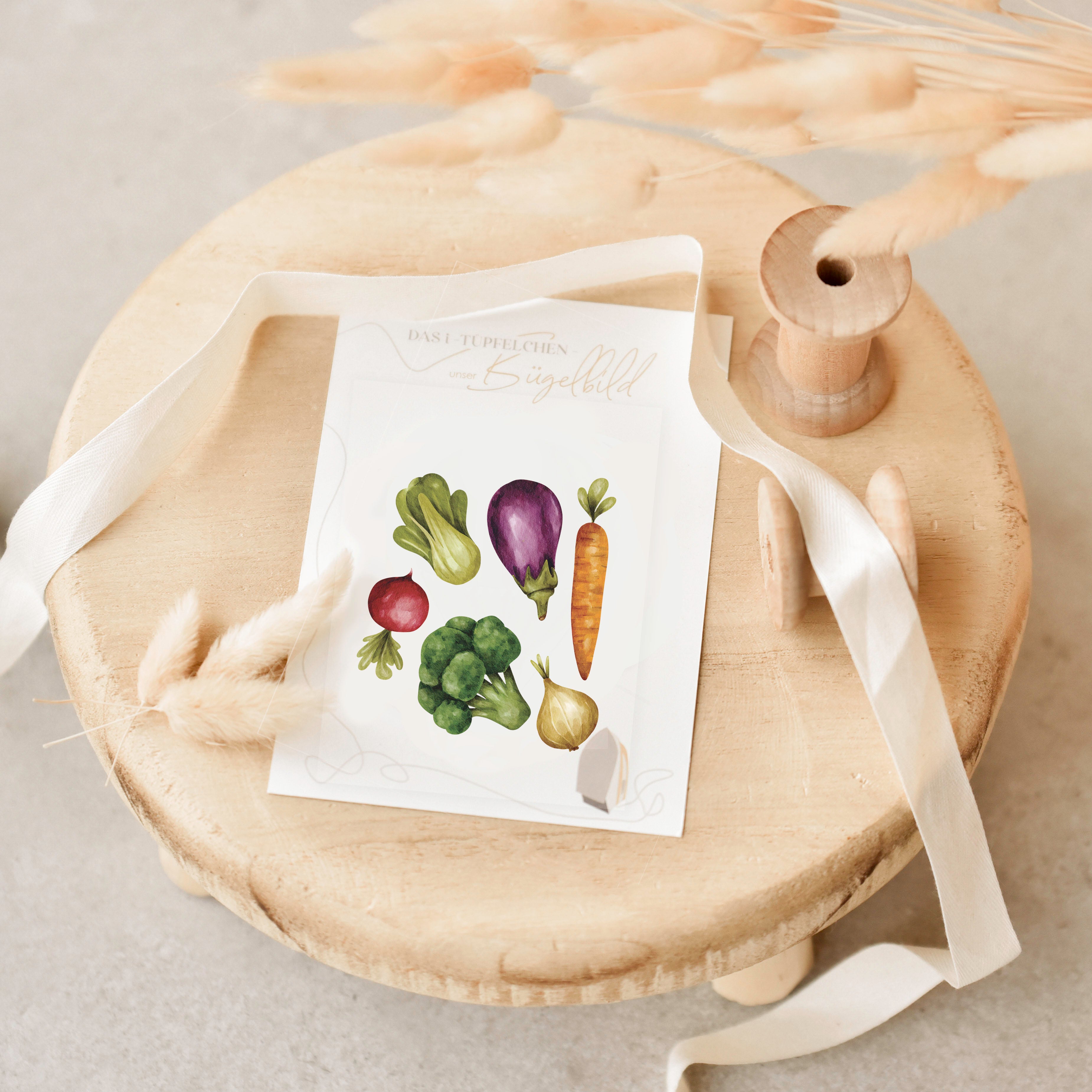 Bügelbild | Gemüsegarten