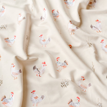 Jersey &amp; French Terry (BIO) | Henrietta Henne hell (Huhn)