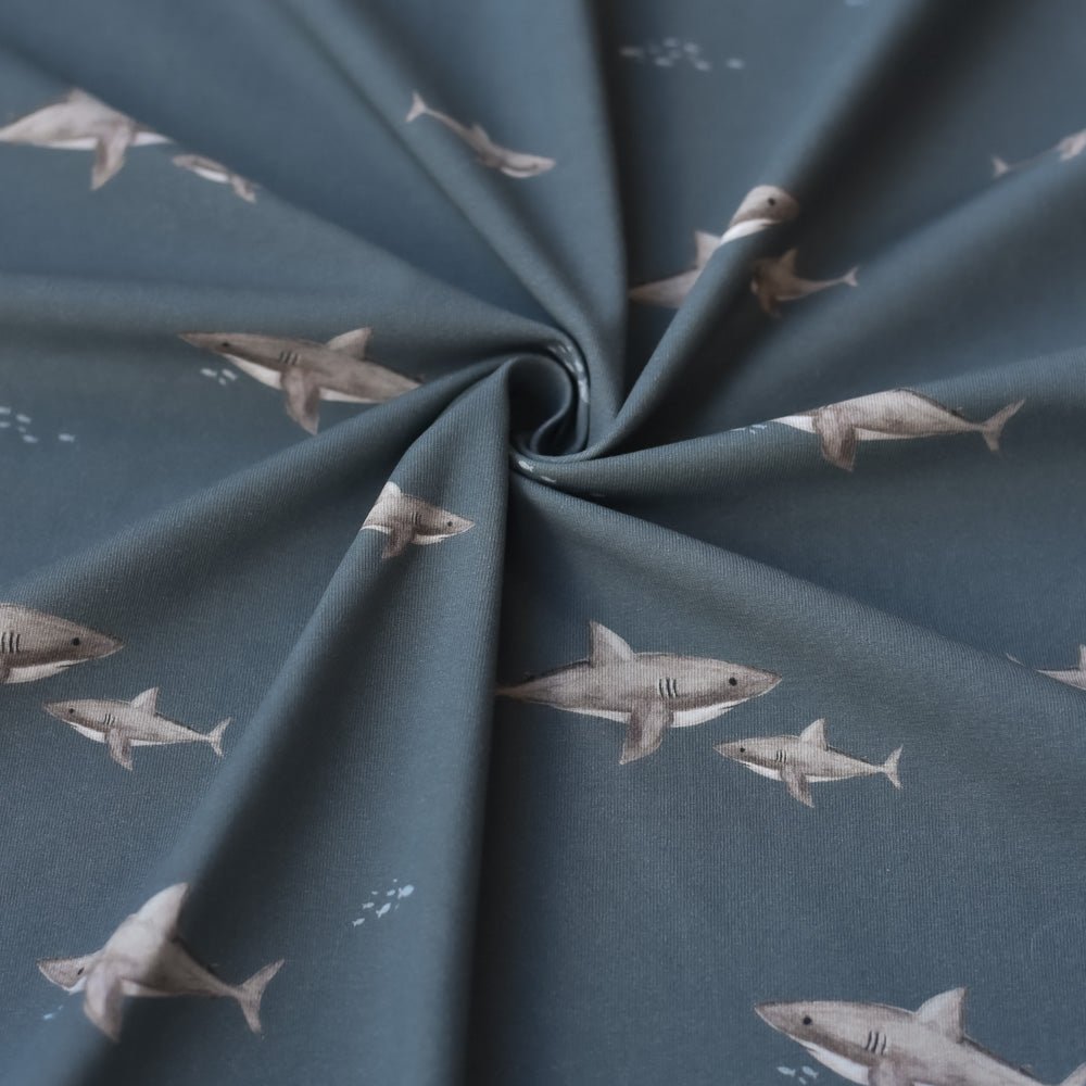 Herbert der Hungrige dunkel (Hai) | Jersey & French Terry (BIO)