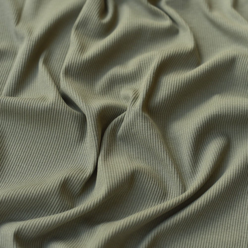 Ribjersey | Olivgrün