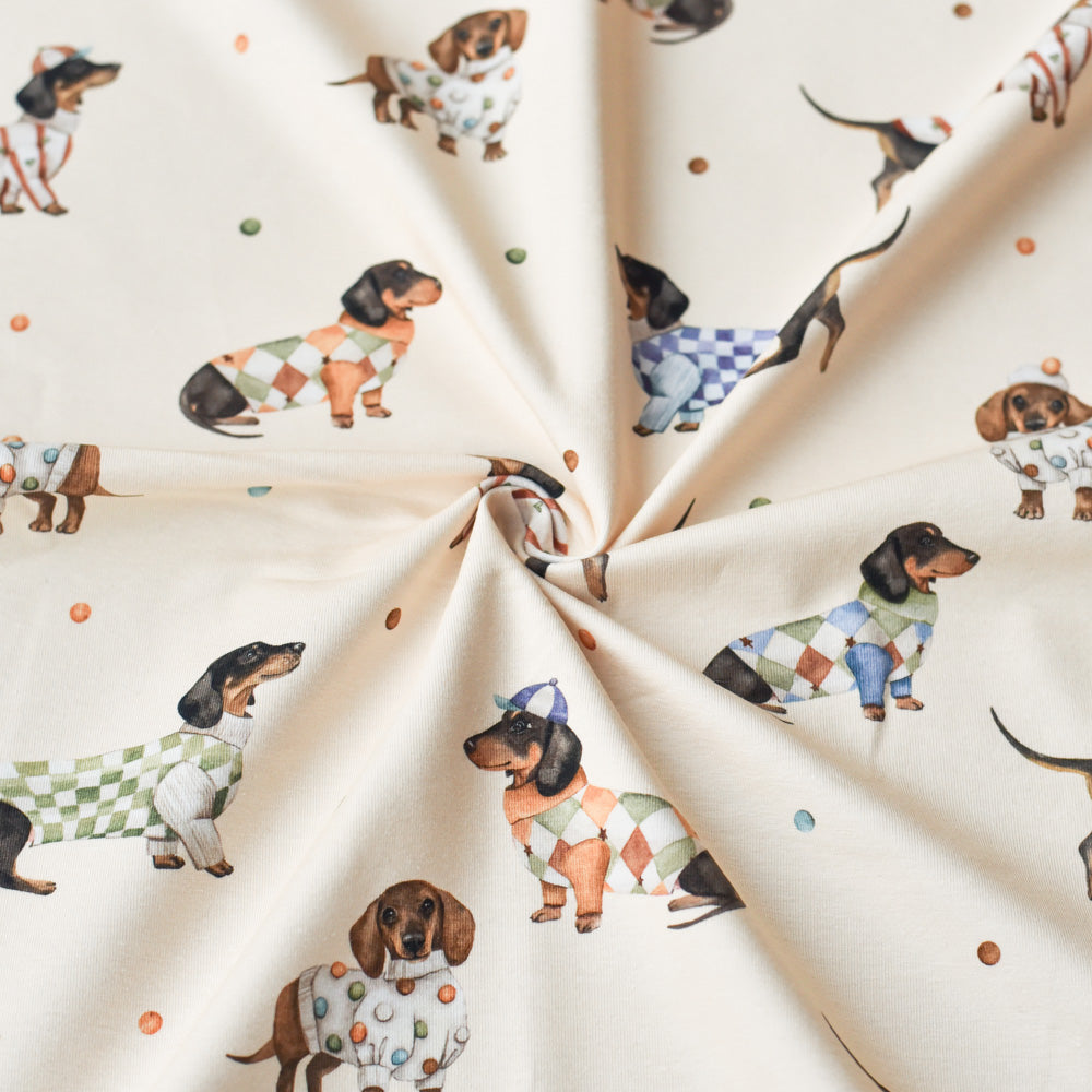 Knöpfchen und die Kuschelcrew (Dackel) | Jersey &amp; French Terry (BIO)