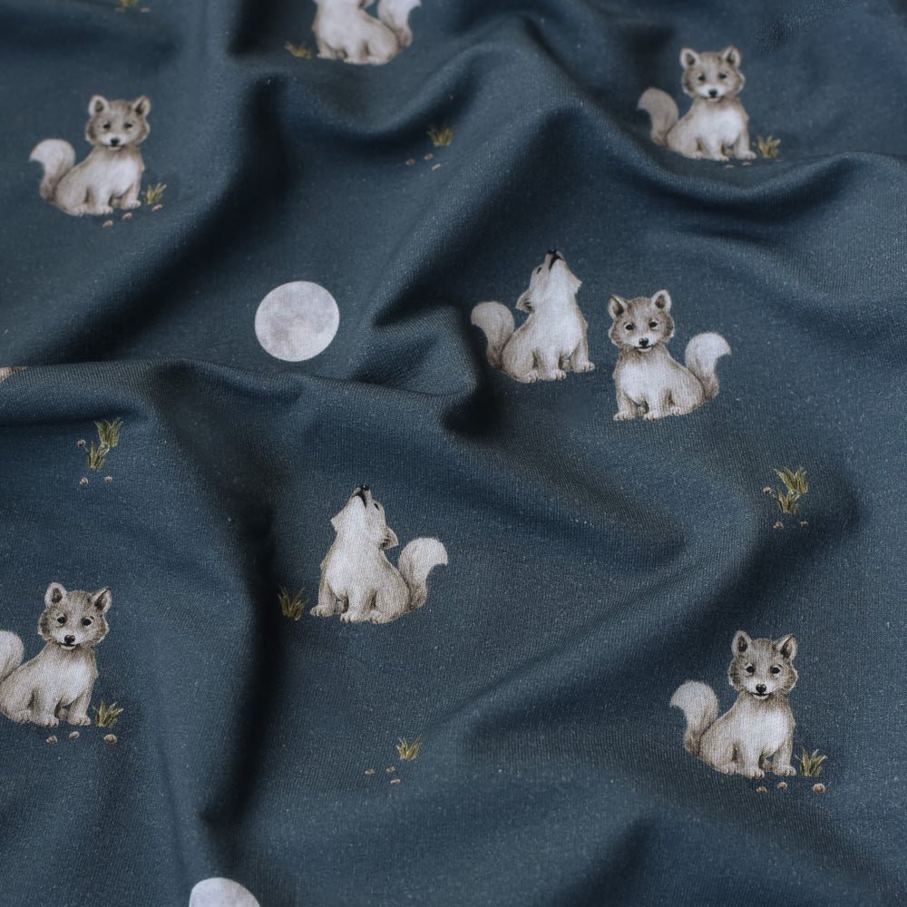 Luna Lupus dunkel (Wolf) | Jersey &amp; French Terry (BIO)