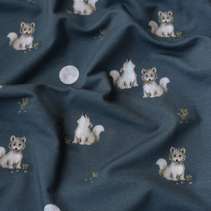 Luna Lupus dunkel (Wolf) | Jersey &amp; French Terry (BIO)