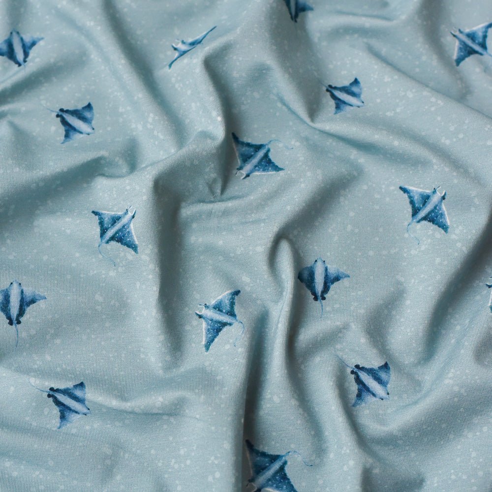 Maui Manta dunkel (Rochen) | Jersey & French Terry (BIO)