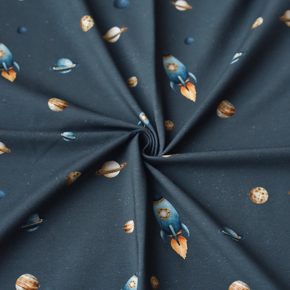 Milchstraße dunkel | Jersey &amp; French Terry (BIO)