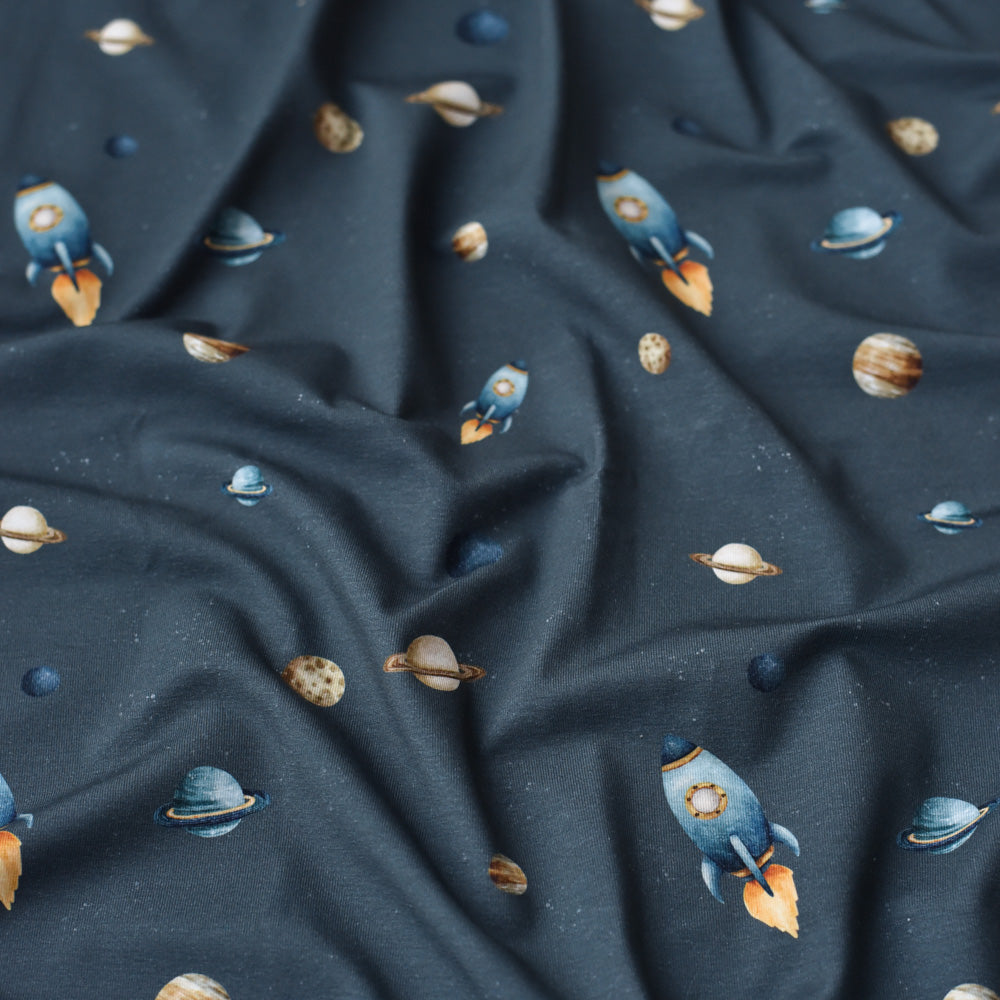 Milchstraße dunkel | Jersey &amp; French Terry (BIO)