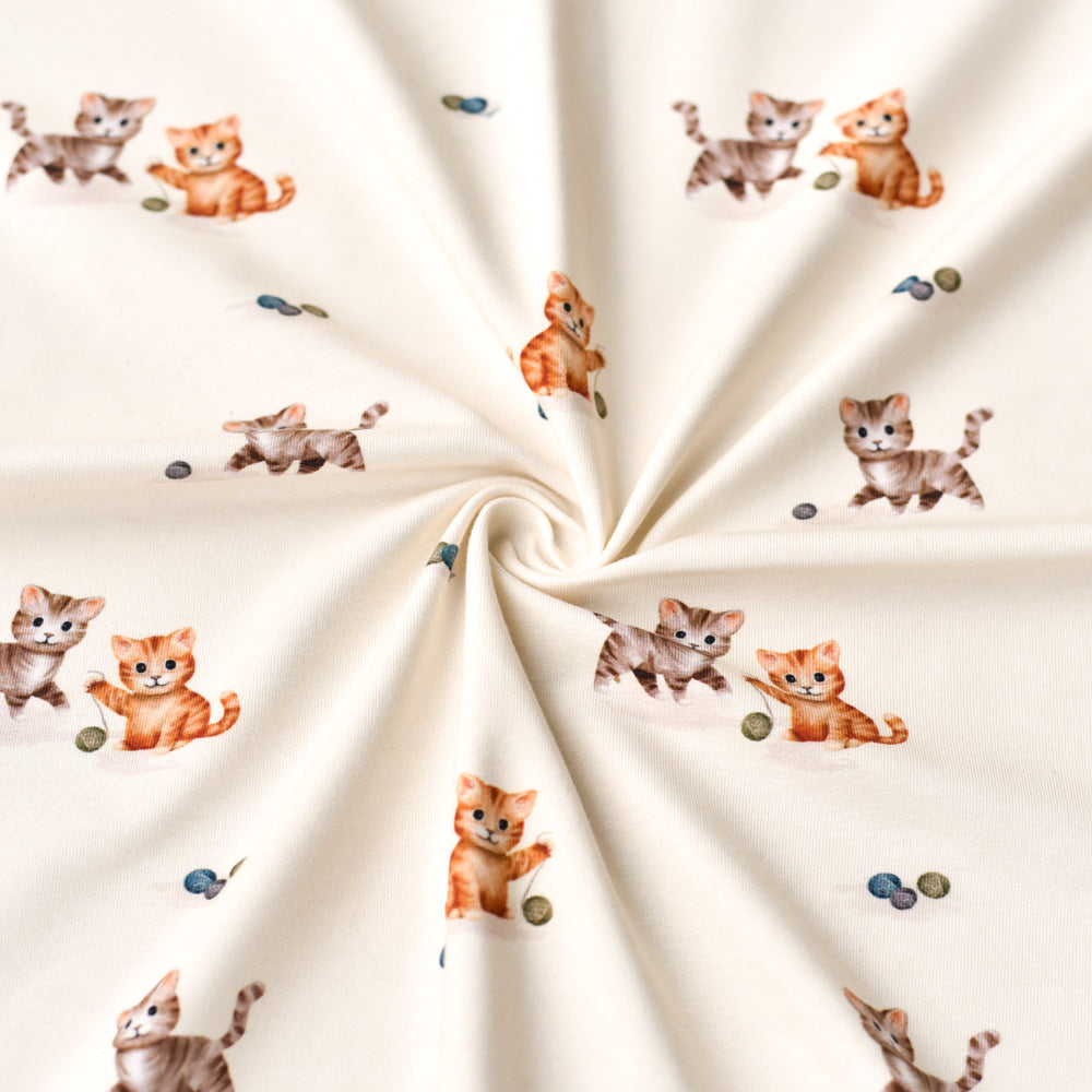 Minka und die Samtpfoten hell (Katze) | Jersey & French Terry (BIO)