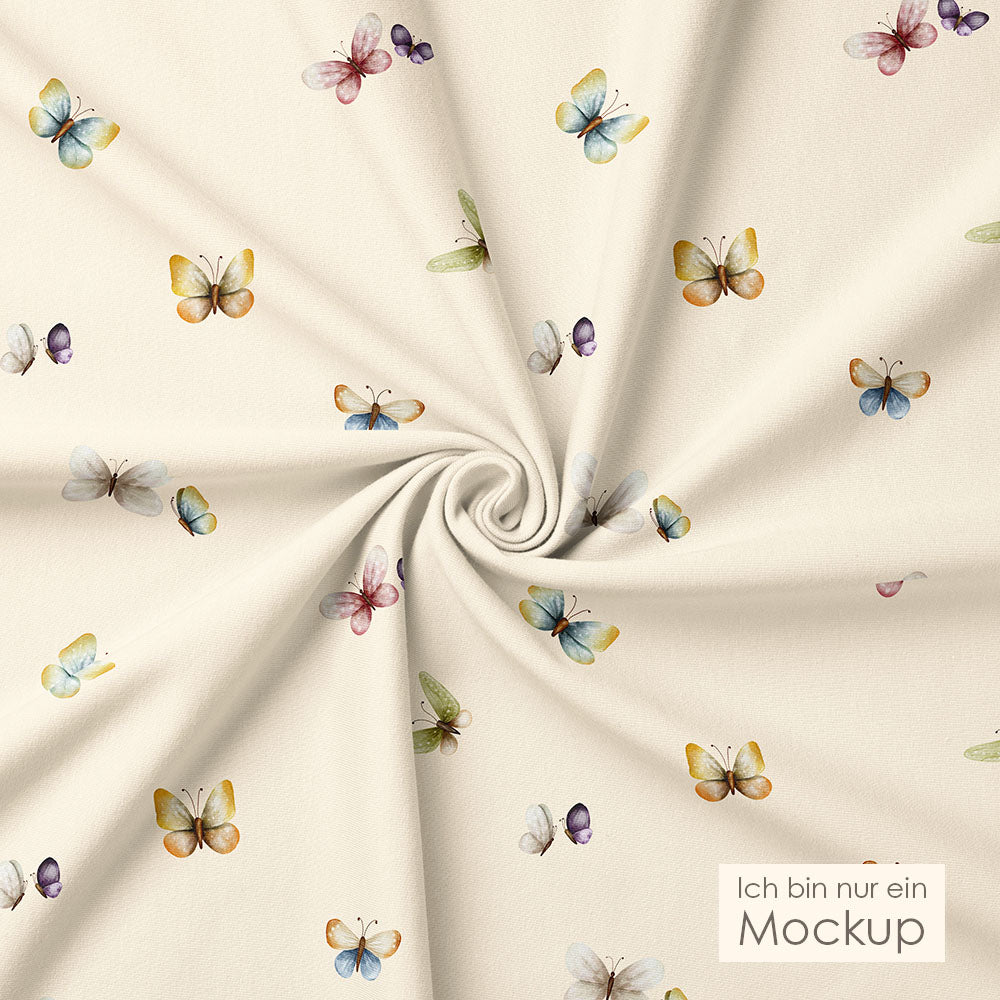 Flattertanz hell (Schmetterling) | Jersey & French Terry (BIO)