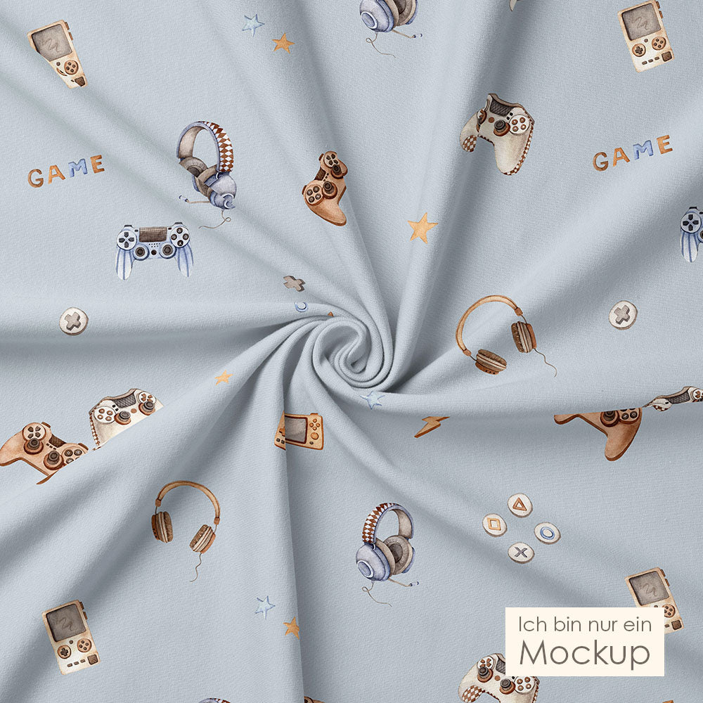 Game on blau | Jersey & French Terry (BIO)