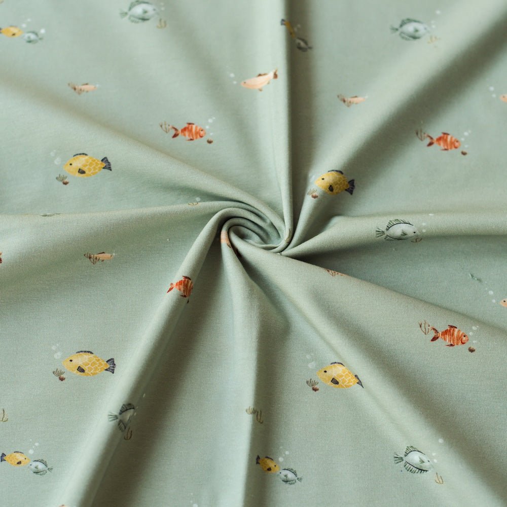 Ozeanschwärmerei dunkel (Fische) | Jersey & French Terry (BIO)