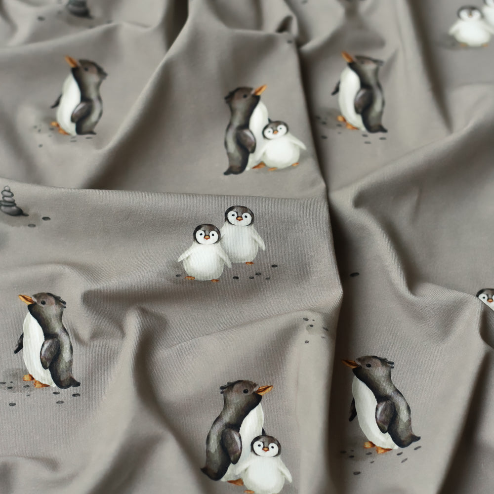 Plitsch &amp; Platsch dunkel (Pinguin) | Jersey  &amp;  French Terry (BIO)
