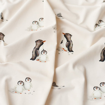 Plitsch &amp; Platsch hell (Pinguin) | Jersey  &amp;  French Terry (BIO)