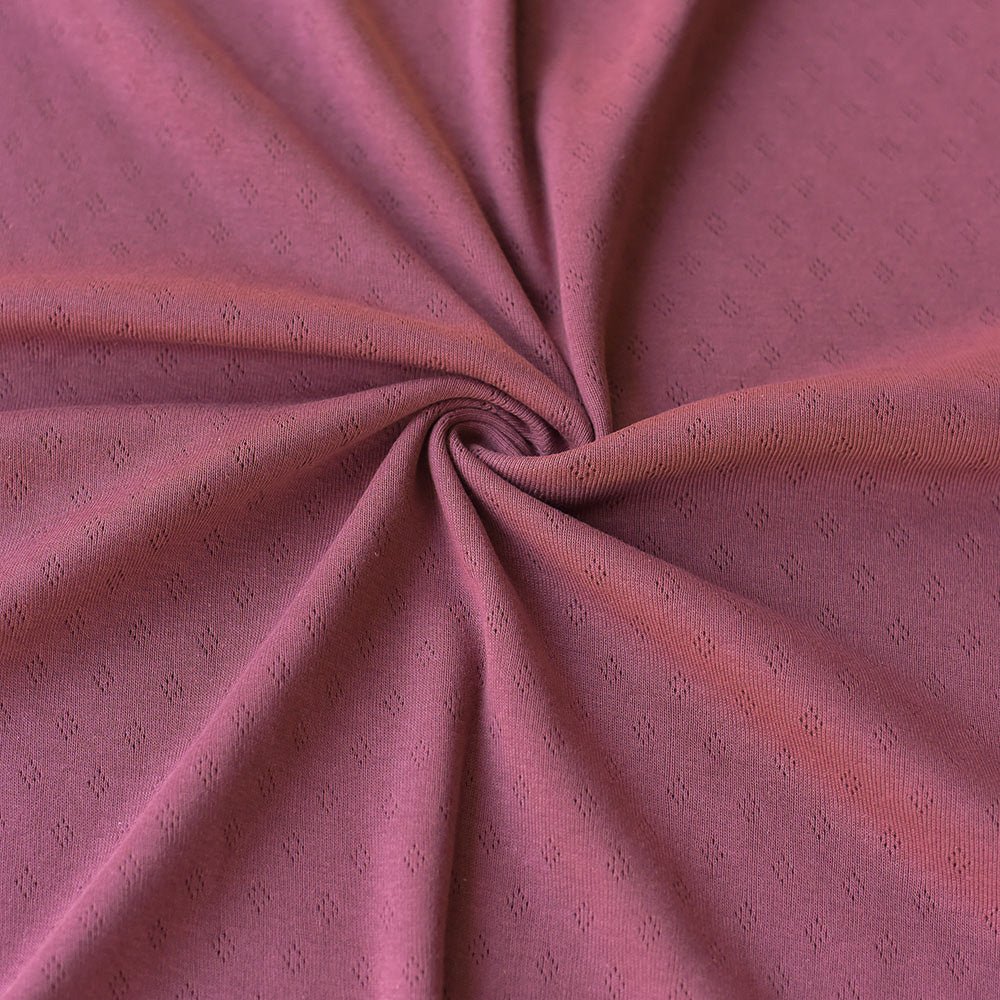 Pointelle-Strick | Himbeer