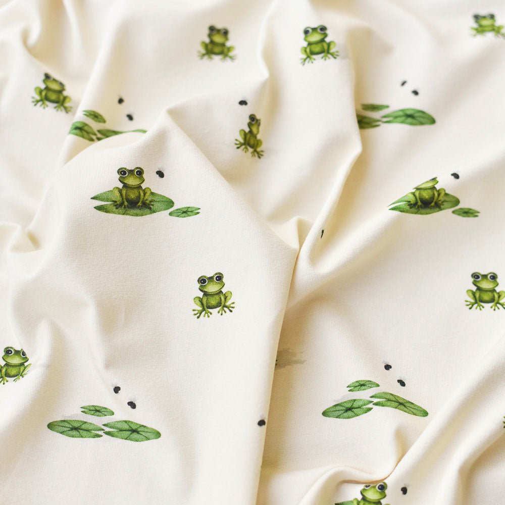 Quentin der Quakige hell (Frosch) | Jersey  &  French Terry (BIO)