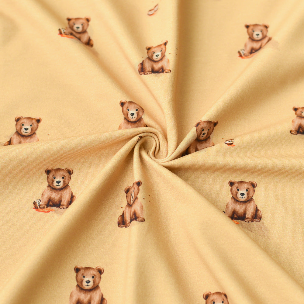 Bruno der Brummige dunkel (Bär) | Jersey & French Terry (BIO)