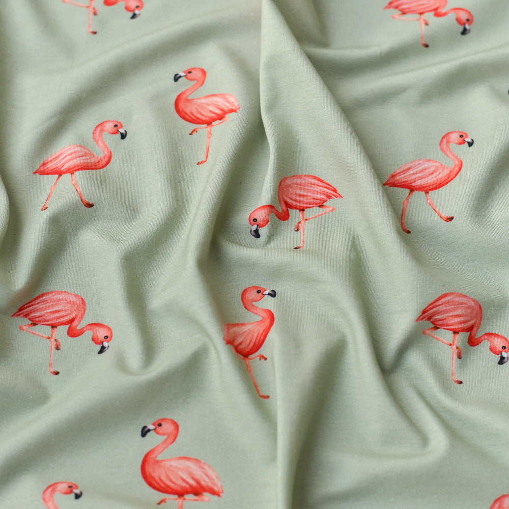 Rosalie die Reizende dunkel (Flamingo) | Jersey &amp; French Terry (BIO)