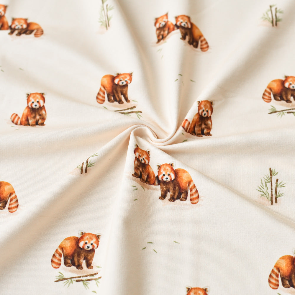 Rufus der Rotschopf hell (Roter Panda) | Jersey & French Terry (BIO)