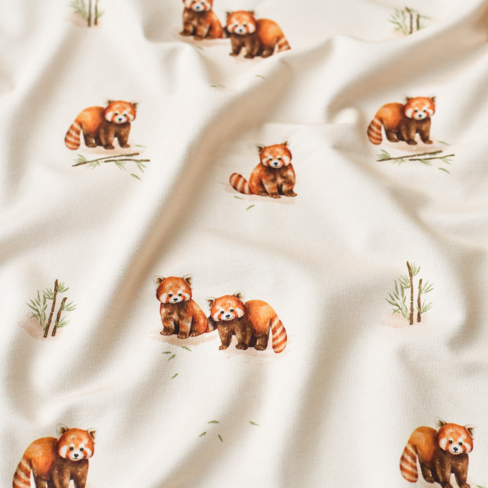 Rufus der Rotschopf hell (Roter Panda) | Jersey &amp; French Terry (BIO)