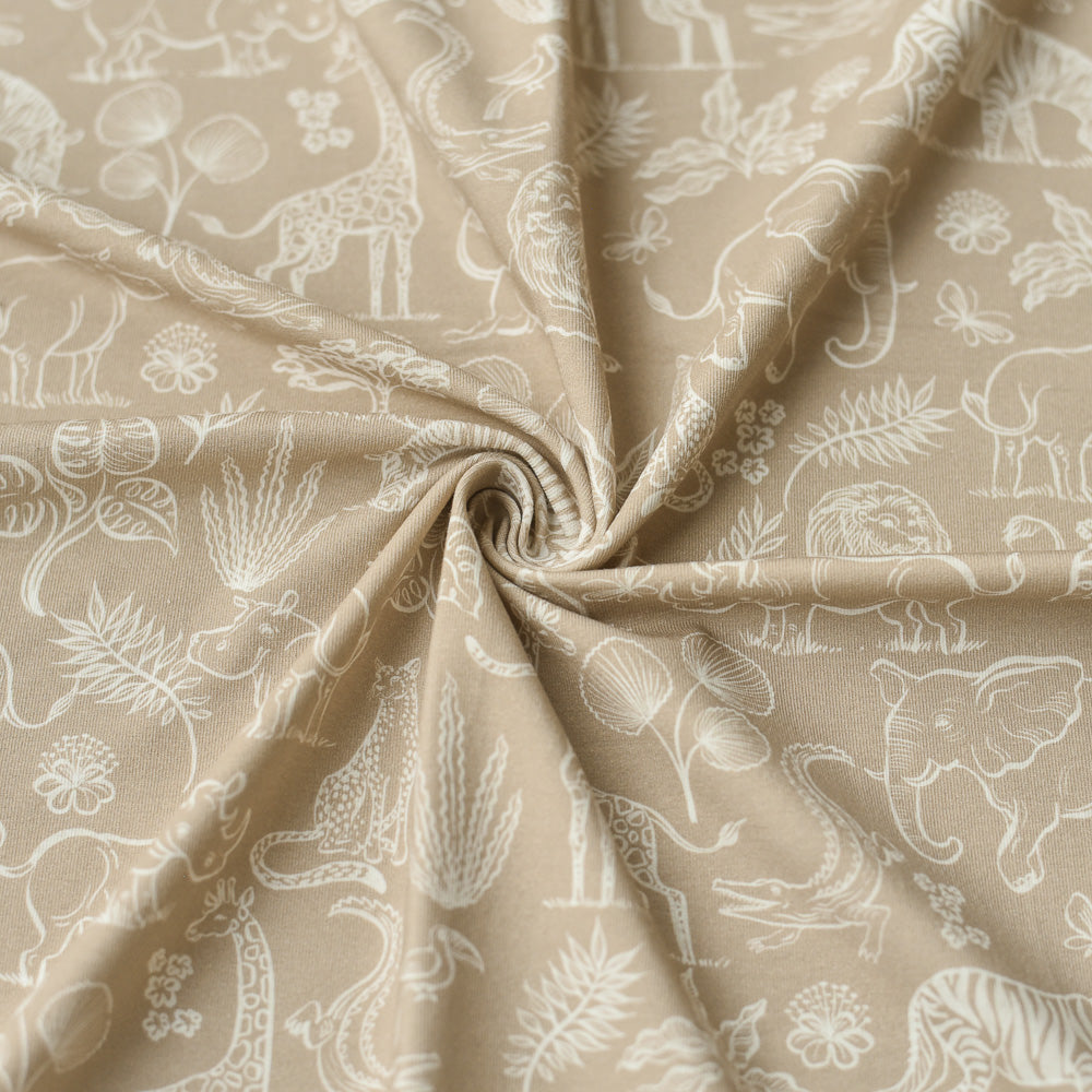 Jersey &amp; French Terry (BIO) | Safarimania dunkel
