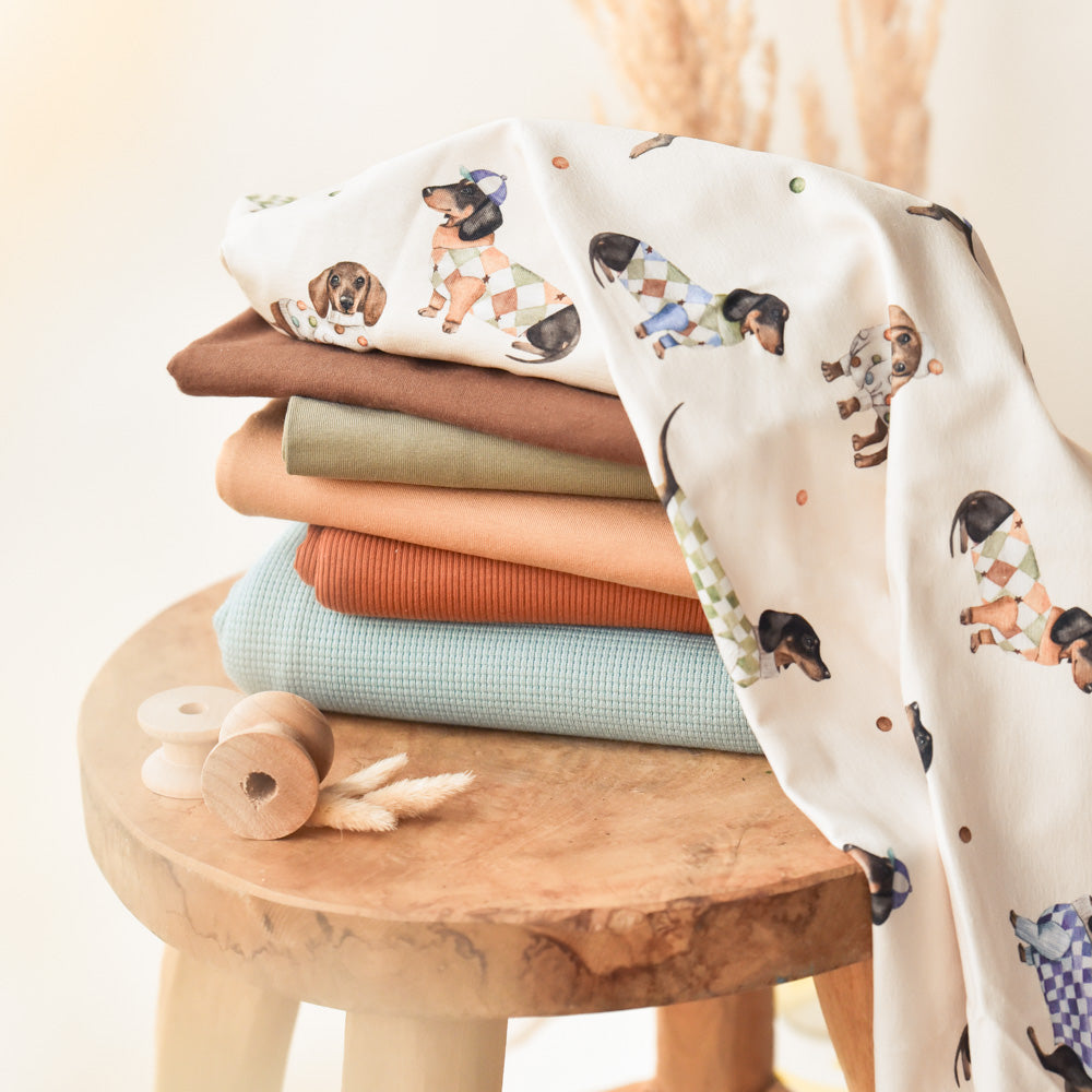 Knöpfchen und die Kuschelcrew (Dackel) | Jersey &amp; French Terry (BIO)