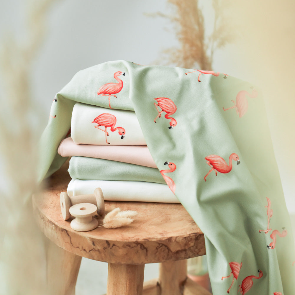 Rosalie die Reizende dunkel (Flamingo) | Jersey &amp; French Terry (BIO)