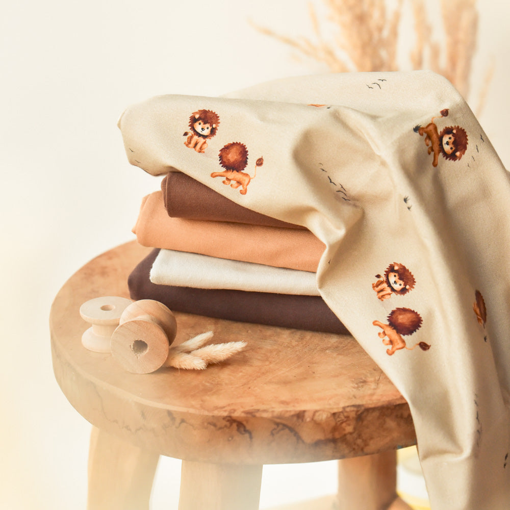 Theo 2.0 dunkel (Löwe) | Jersey &amp; French Terry (BIO)