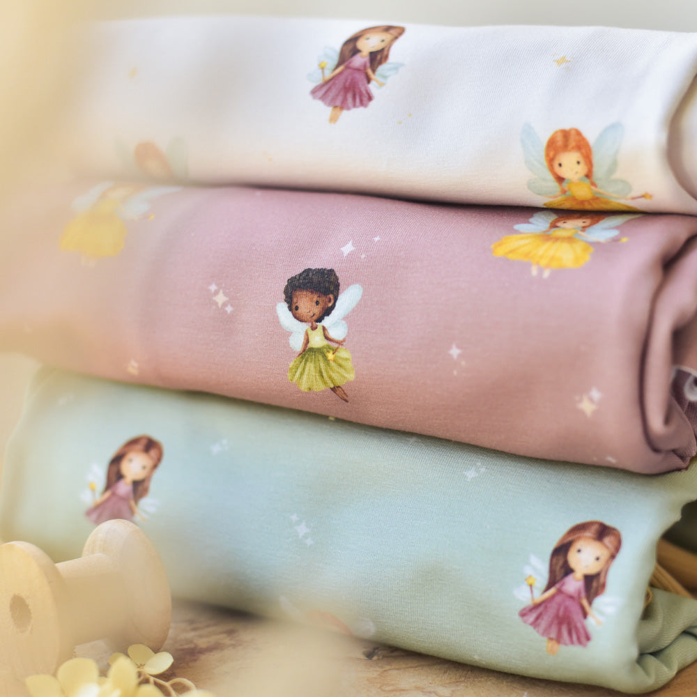 Wunschfunkeln rosa (Fee) | Jersey &amp; French Terry (BIO)
