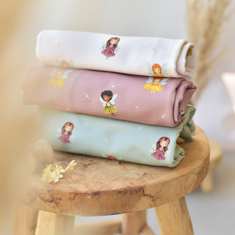 Wunschfunkeln rosa (Fee) | Jersey &amp; French Terry (BIO)