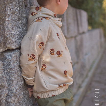 Theo 2.0 dunkel (Löwe) | Jersey &amp; French Terry (BIO)