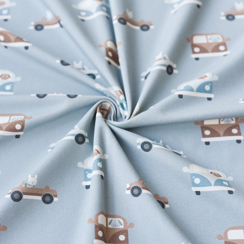 Little Traffic Blue | Jersey  &amp;  French Terry (BIO)