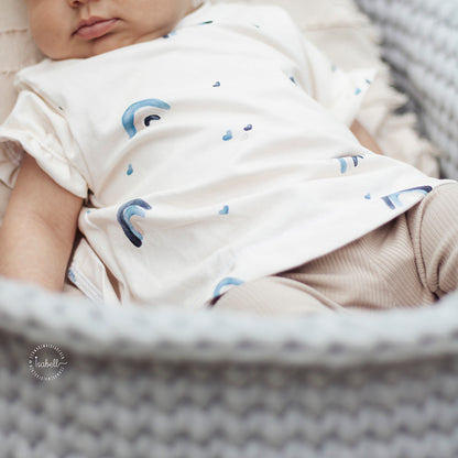 Jersey &amp; French Terry (BIO) | Regenbogentraum Blau