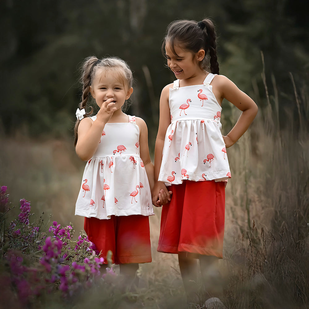 Jersey &amp; French Terry (BIO) | Rosalie die Reizende hell (Flamingo)