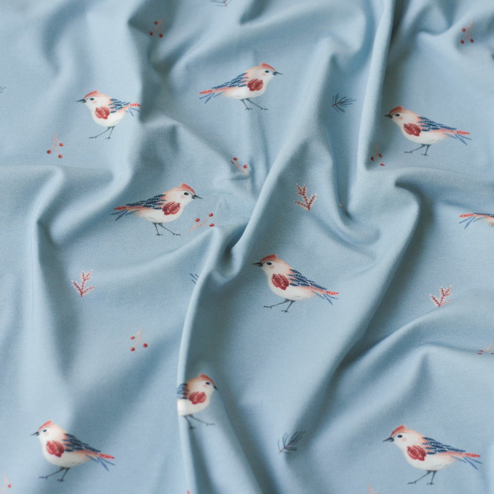 Waldgezwitscher dunkel (Vogel) | Jersey & French Terry (BIO)