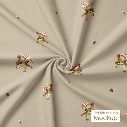 Weihnachtskurier dunkel | Jersey &amp; French Terry (BIO)