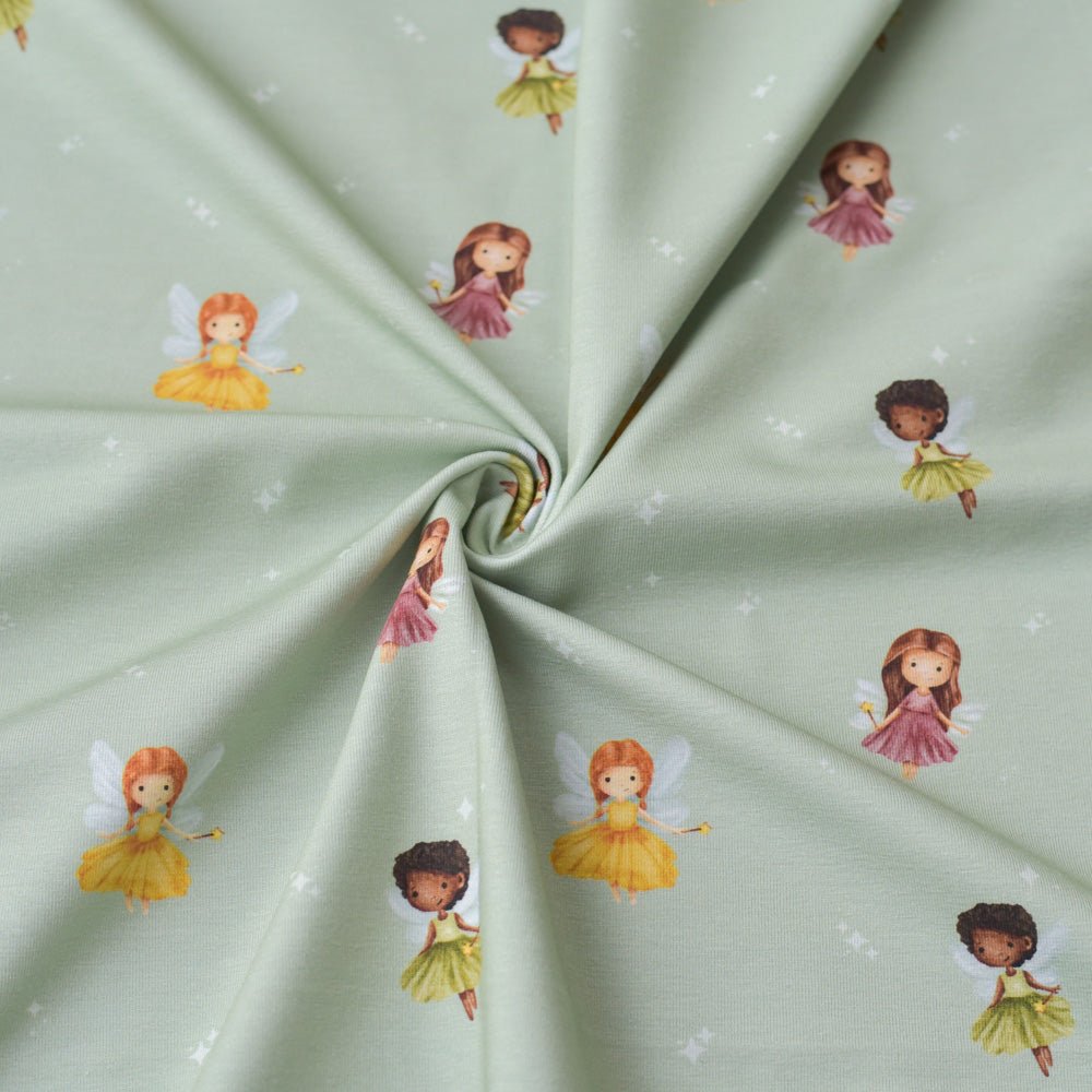 Wunschfunkeln mint (Fee) | Jersey &amp; French Terry (BIO)