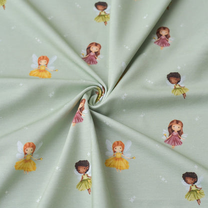 Wunschfunkeln mint (Fee) | Jersey &amp; French Terry (BIO)
