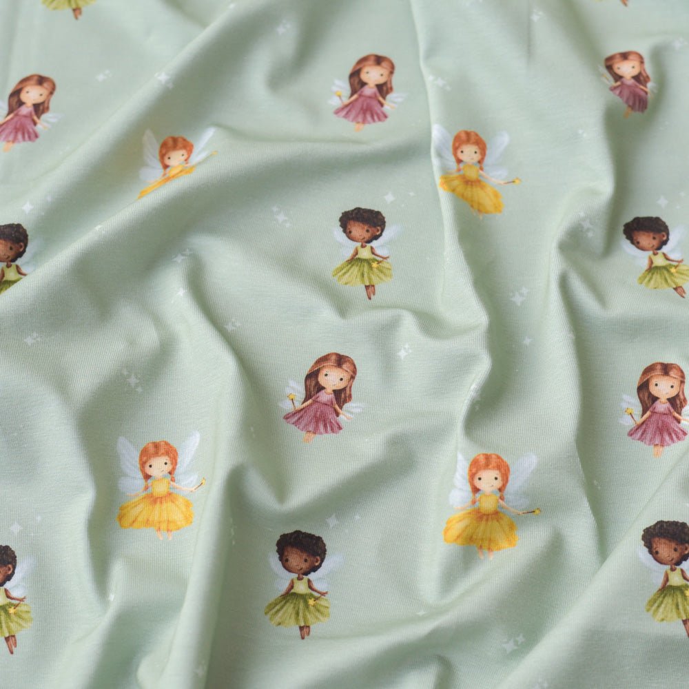 Wunschfunkeln mint (Fee) | Jersey &amp; French Terry (BIO)
