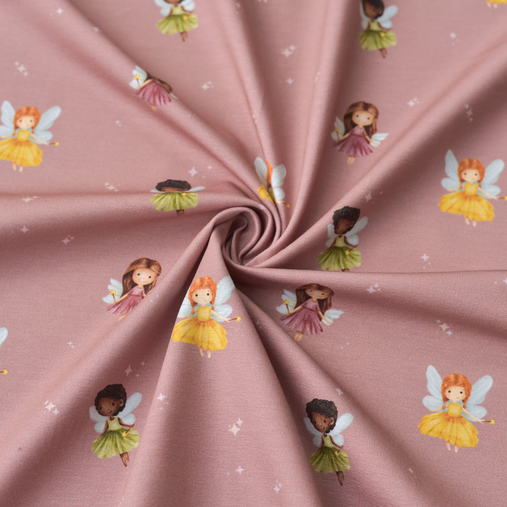 Wunschfunkeln rosa (Fee) | Jersey &amp; French Terry (BIO)