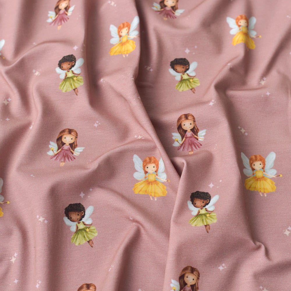 Wunschfunkeln rosa (Fee) | Jersey & French Terry (BIO)
